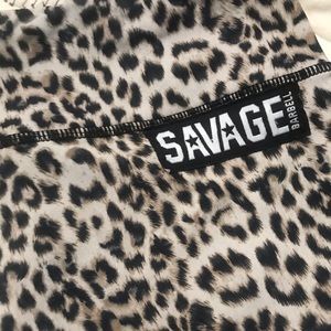 Savage Barbell Booty short Leopard
